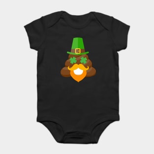 Leprechaun Poop Emoji Smiley Funny St. Patrick's Day Shirt Baby Bodysuit